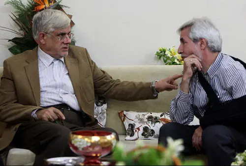 عارف با عرب‌سرخی و امین‌زاده دیدار کرد
