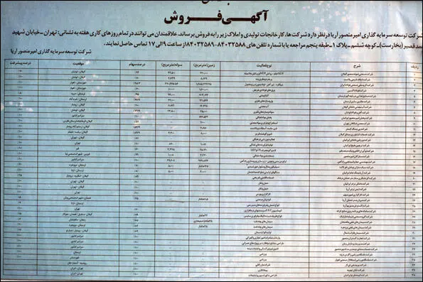 حراج 38 شرکت گروه آریا با نظارت دادستانی