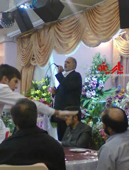 (تصویر) زیباکلام در عروسی پسر الله‌کرم