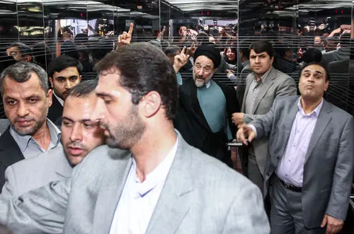 (تصاویر) بازدید خاتمی از نمایشگاه صنعت نانو