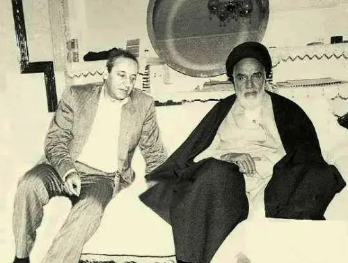 (تصویر) نبیه بری در حضور امام خمینی(ره)