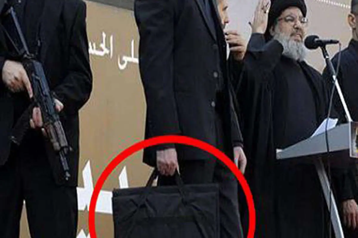 (تصویر) کیف محافظ نصرالله که خبرساز شد