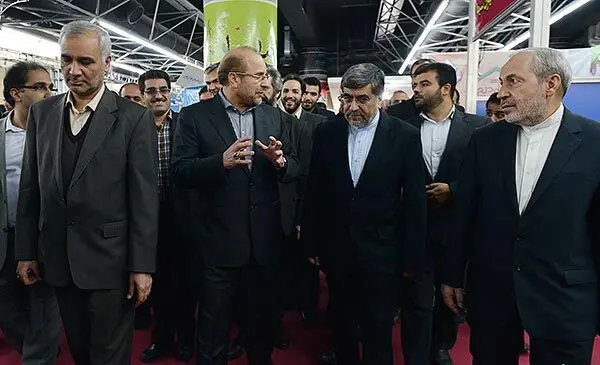 (تصاویر) قالیباف و وزیرارشاد در نمایشگاه"یاد یار"