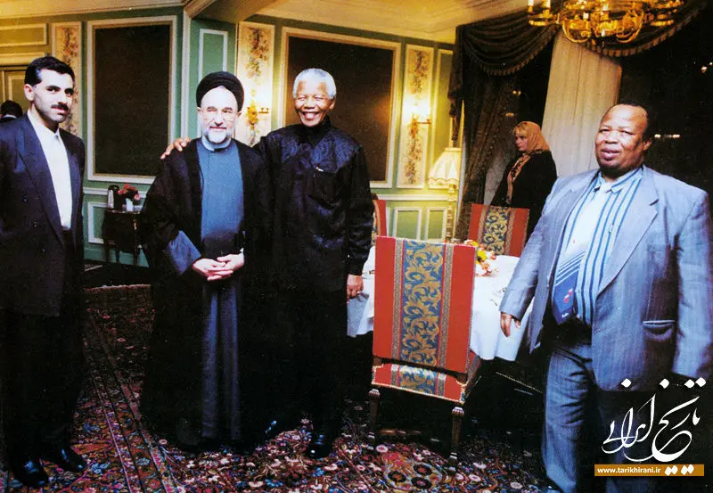 (تصویر) دیدار خاتمی با ماندلا