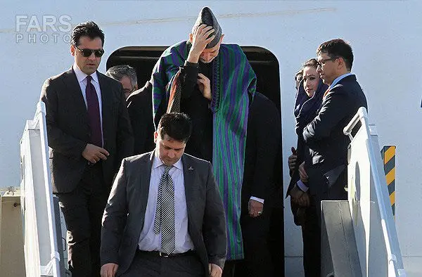 (تصاویر) استقبال از حامدکرزی در تهران