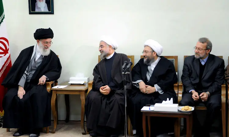 دیدار با مقام معظم رهبری، خنده سران قوا، هنرمندان در مراسم مختلف، یادداشت ظریف و...