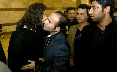 هنرمندان در مراسم ختم همسر بنیامین +(تصاویر)