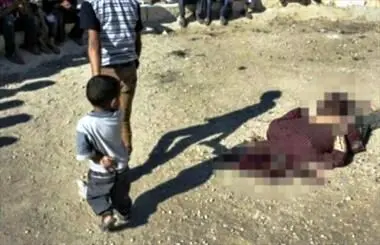 ناله‎ غم‌انگیز کودک سوری پیش از اعدام