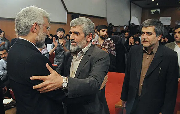 (تصاویر) حضور جنجالی جلیلی در پلی‌تکنیک