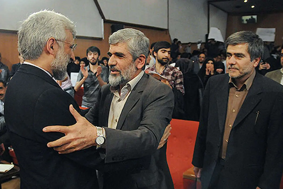 (تصاویر) حضور جنجالی جلیلی در پلی‌تکنیک