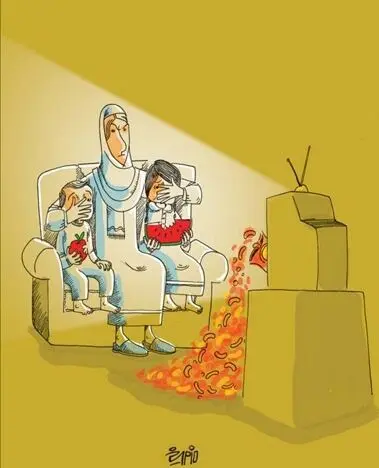 (کاریکاتور) مبارزه با تلویزیون!