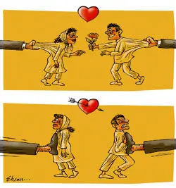 (کارتون) ازدواج و طلاق در ایران