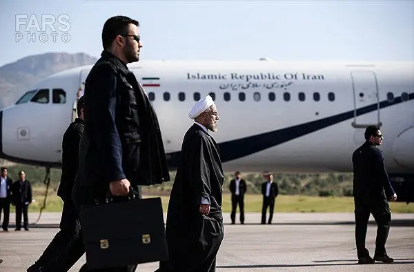 (تصاویر) سفر روحانی به ایلام