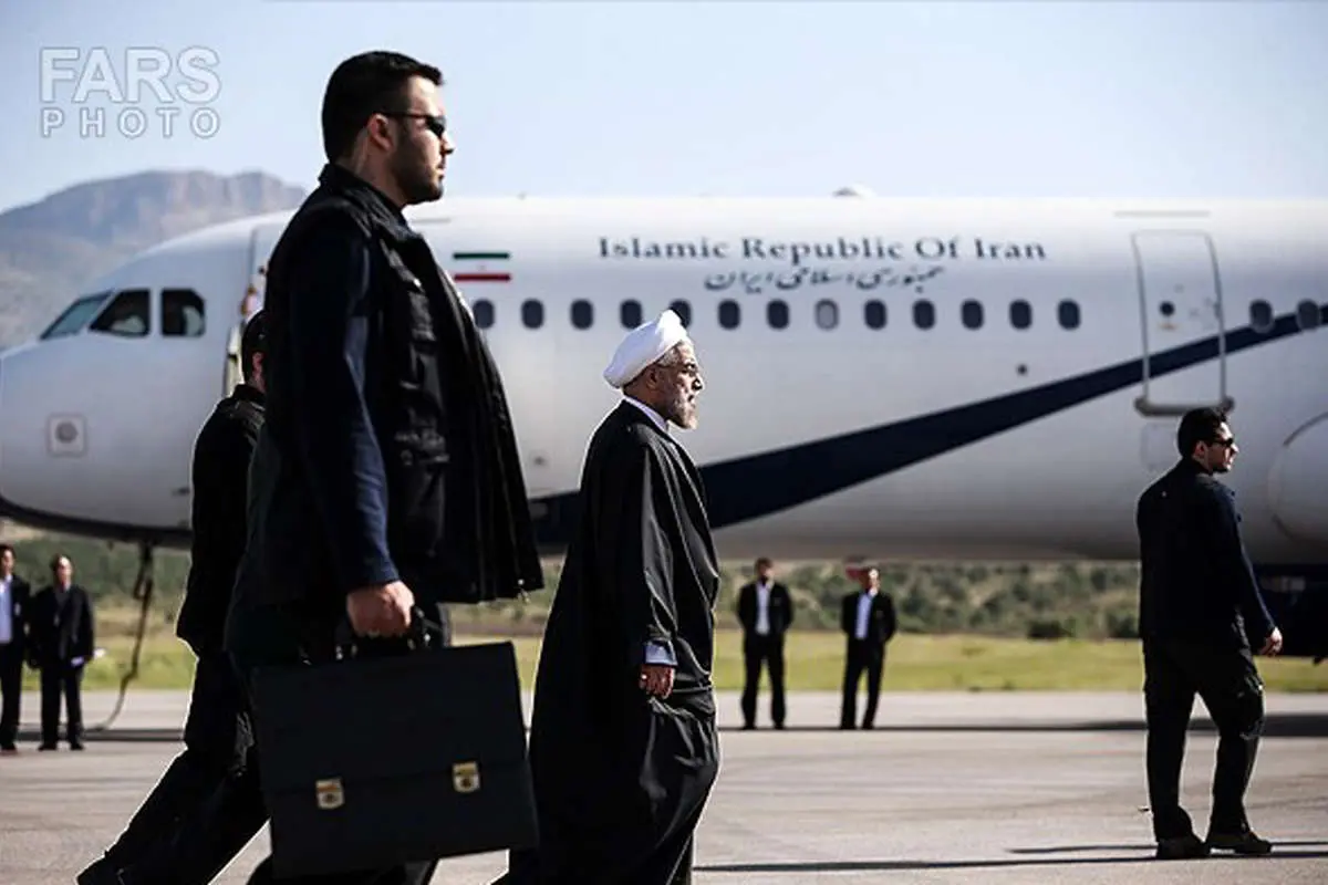 (تصاویر) سفر روحانی به ایلام