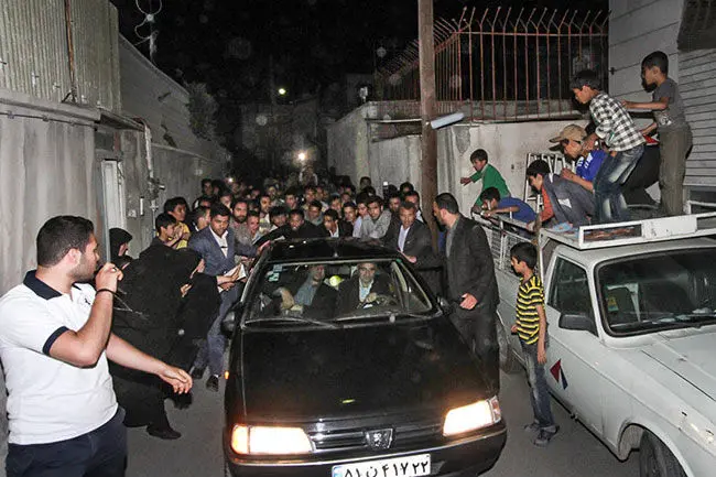 (تصاویر) سخنرانی محمود احمدی‌نژاد در مشهد