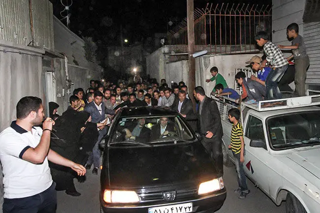 (تصاویر) سخنرانی محمود احمدی‌نژاد در مشهد