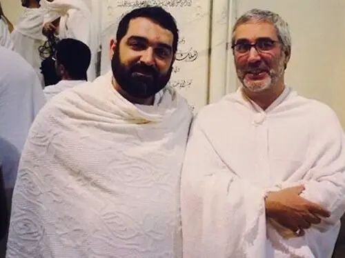 (تصویر) حاتمی‌کیا و شهاب مرادی در لباس احرام