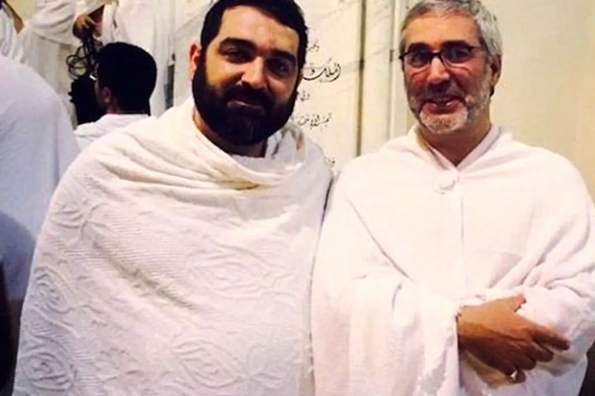 (تصویر) حاتمیکیا و شهاب مرادی در لباس احرام