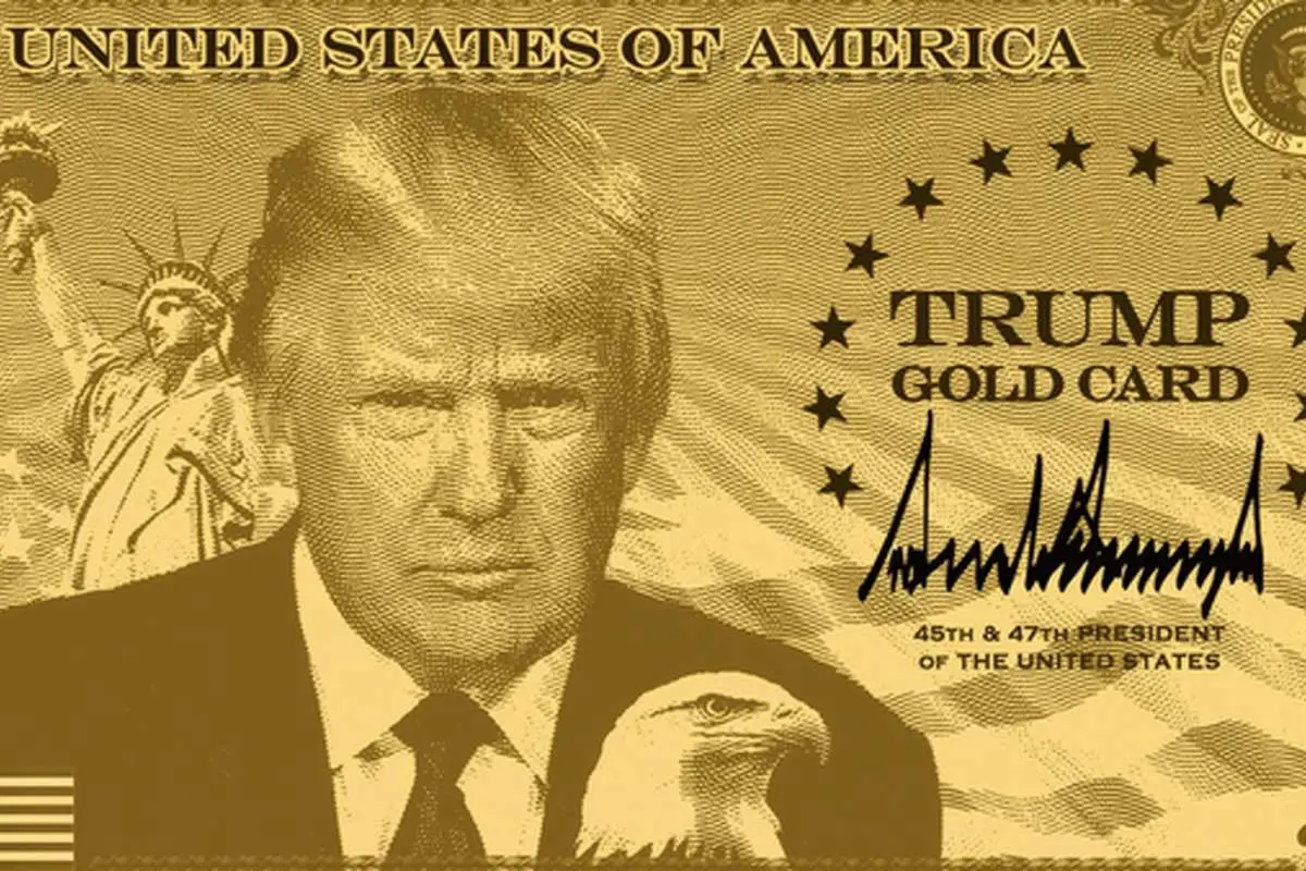 ترامپ از کارت طلایی یک میلیون دلاری برای مهاجرت به آمریکا رونمایی کرد
