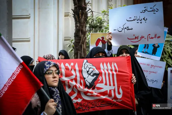 تصاویر؛ تجمع مقابل سفارت جمهوری آذربایجان در تهران