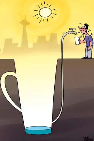 (کاریکاتور) بحران جدی کمبود آب