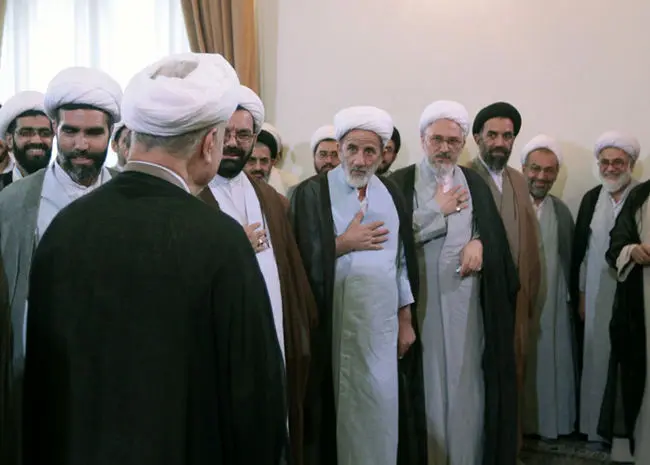(تصاویر) دیدار هاشمی با اساتید و علما