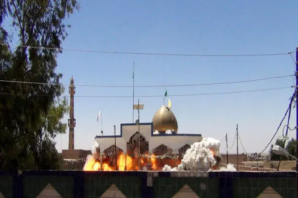(تصاویر) تخریب مساجد و کلیساها توسط "داعش"