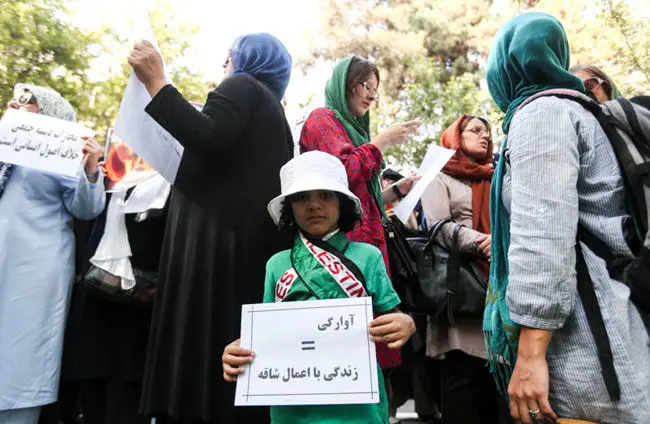 (تصاویر) تجمع مادران صلح در اعتراض به کشتار غزه