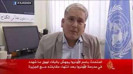 گریه مقام سازمان ملل برای کودکان غزه +(تصویر)