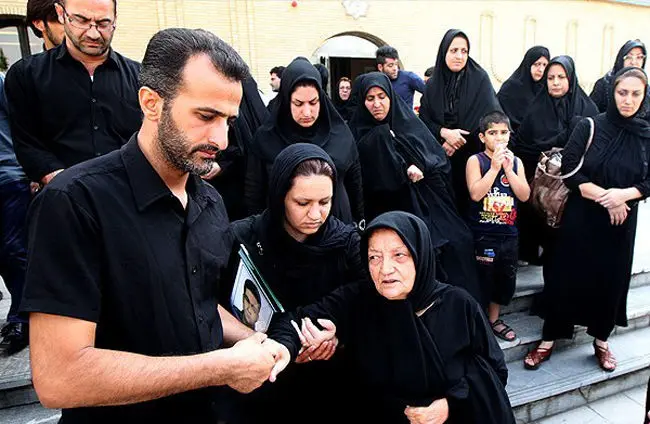 (تصاویر) مجلس ترحیم مهدی نفر