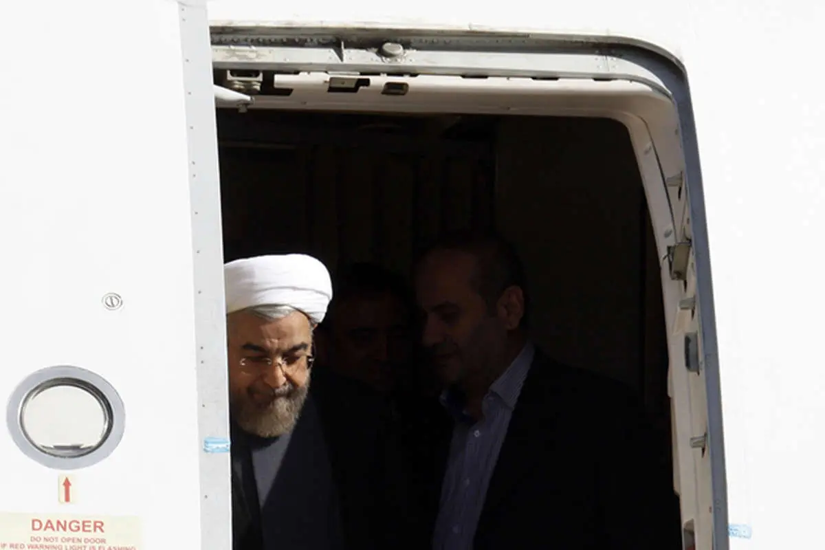 (تصاویر) استقبال از روحانی در شهرکرد