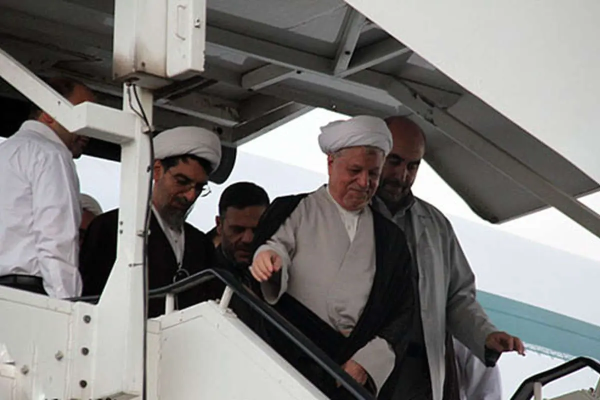 (تصاویر) ورود هاشمی به مشهد