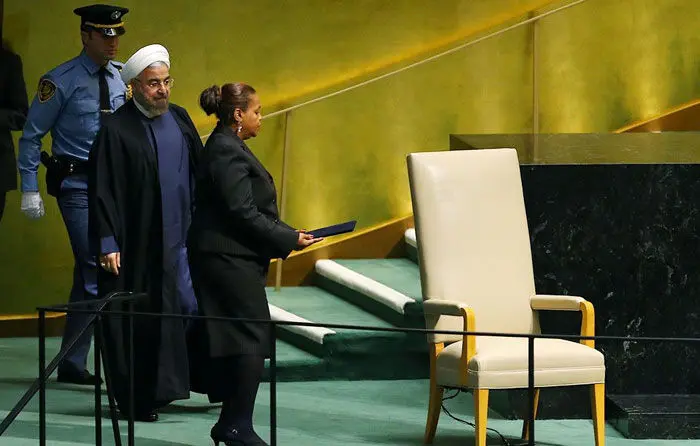 (تصاویر) سخنرانی روحانی در سازمان ملل
