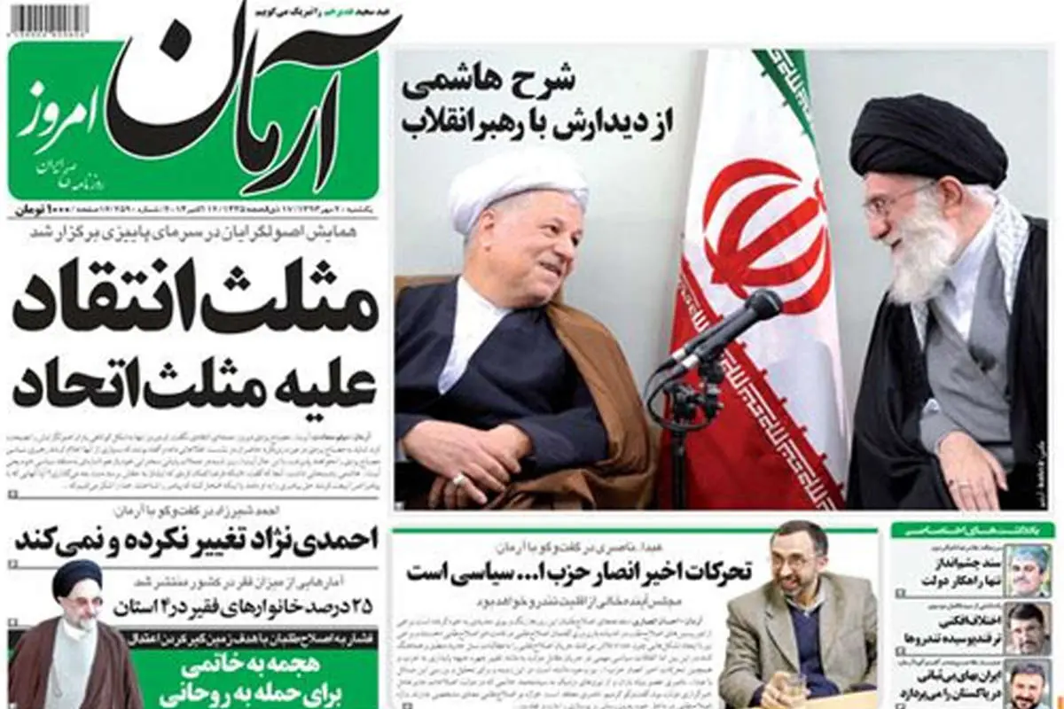 مثلثِ انتقاد علیه مثلث اتحاد