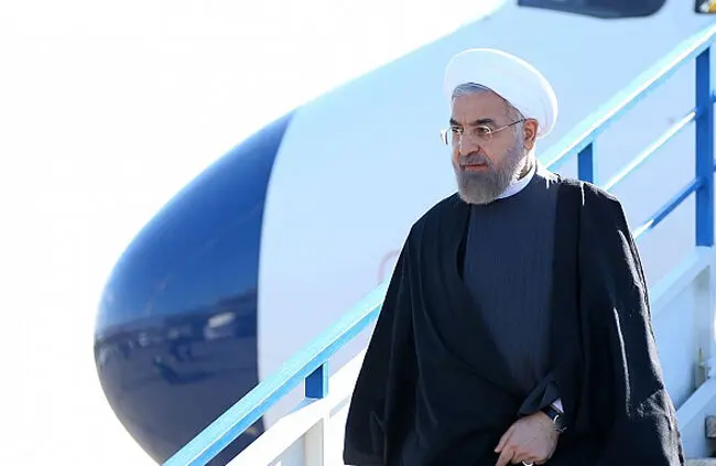(تصاویر) استقبال از روحانی در زنجان