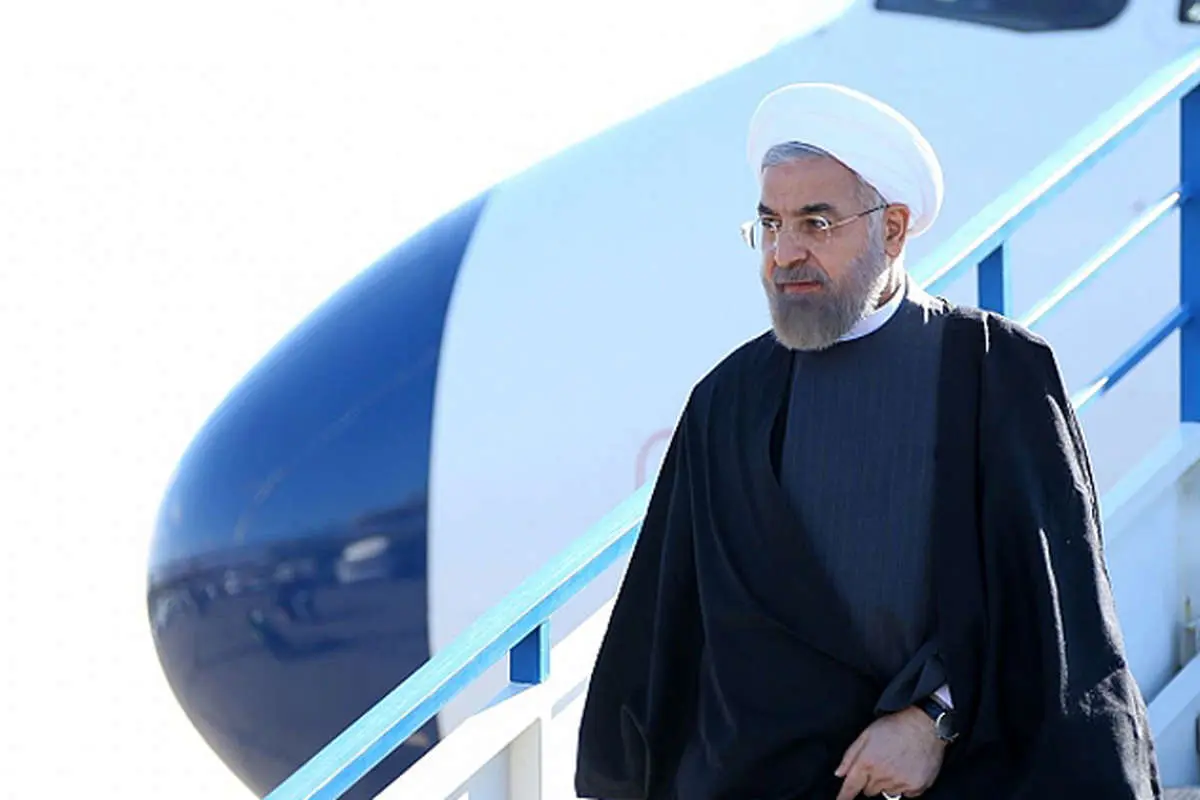 (تصاویر) استقبال از روحانی در زنجان