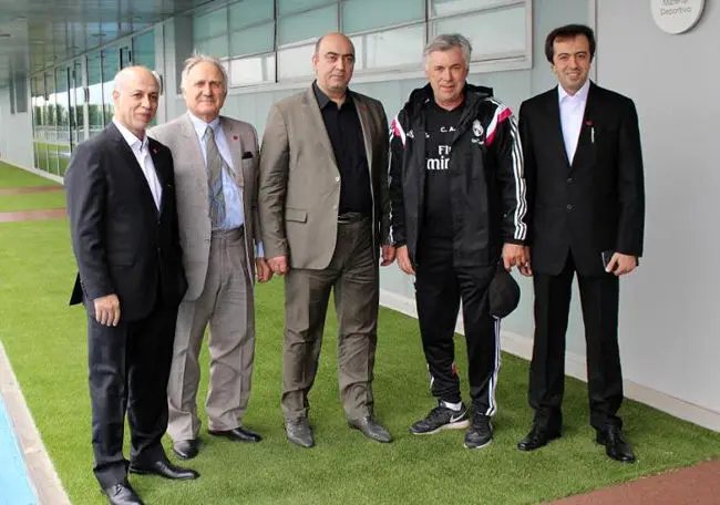 (تصاویر) مسئولان پرسپولیس در رئال مادرید