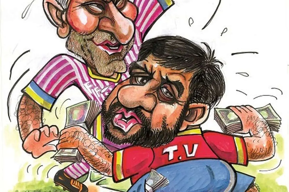 (کاریکاتور) لایی کفاشیان به ضرغامی!