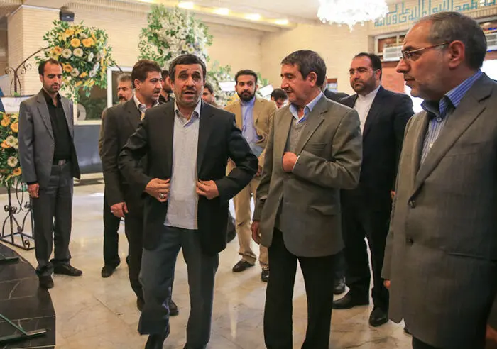 (تصاویر) مردان‌احمدی‌نژاد در ختم‌مادر رحیمی