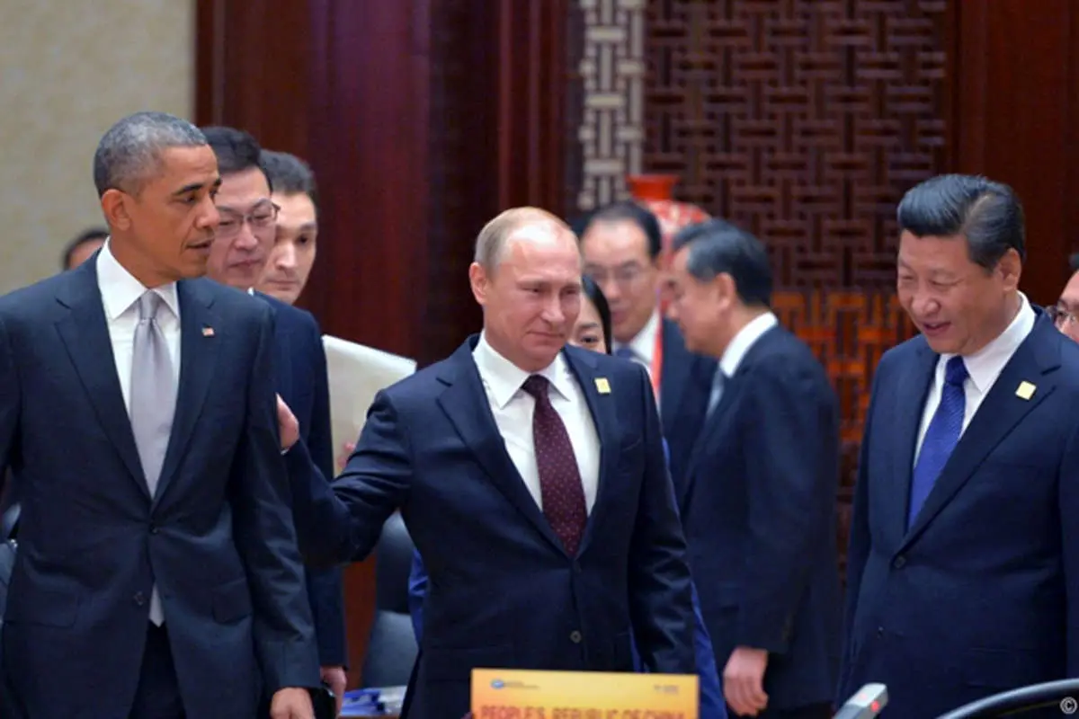 (تصاویر) برخورد سرد اوباما و پوتین