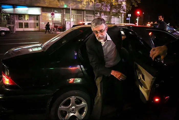 (تصاویر) حدادعادل و همسرش در سینما‌آزادی