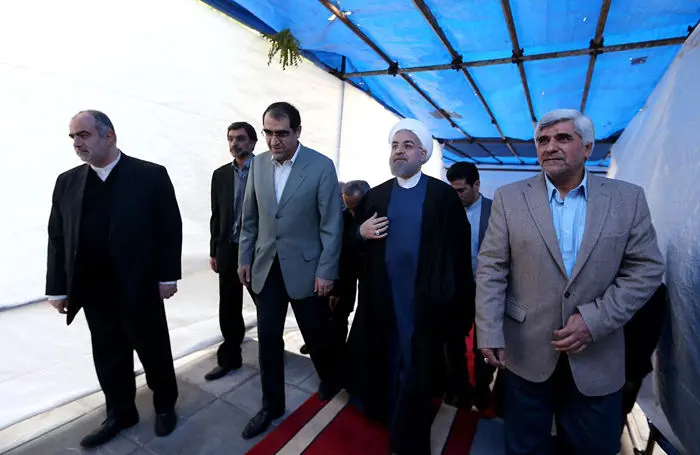 (تصاویر) روحانی در مراسم روز دانشجو