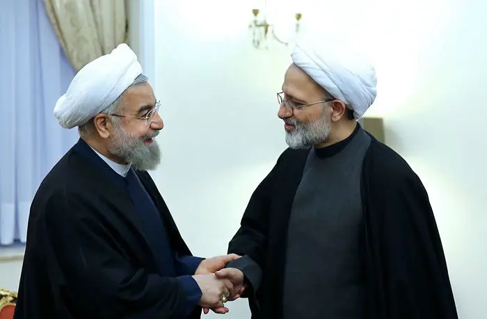 (تصاویر) دیدار روحانی با خانواده‌ آیت‌الله‌ مهدوی‌کنی