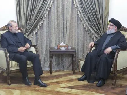 دیدار علی لاریجانی و حسن نصرالله