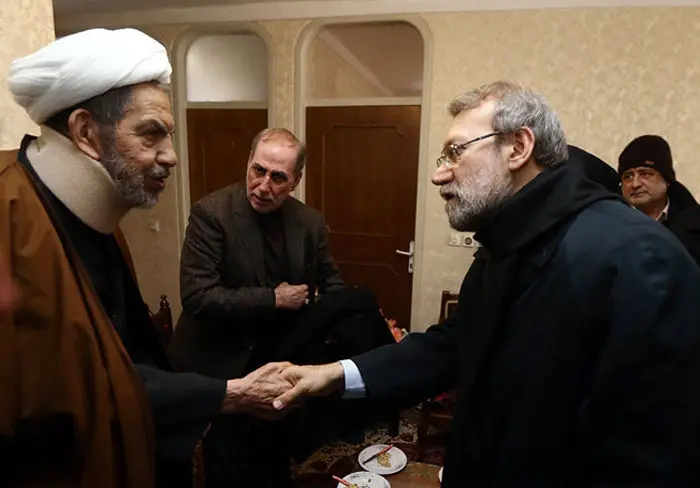 (تصاویر) عیادت‌لاریجانی از حجةالاسلام حسنی
