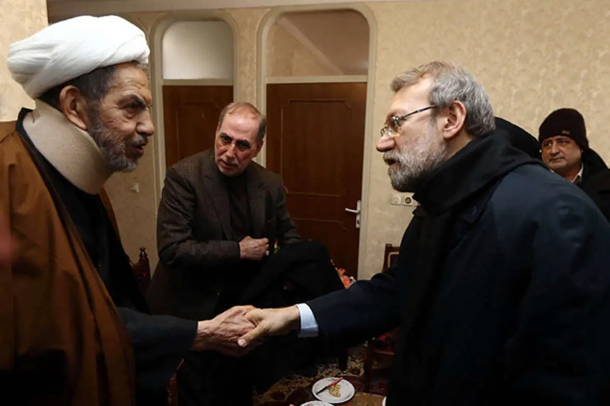 (تصاویر) عیادتلاریجانی از حجةالاسلام حسنی