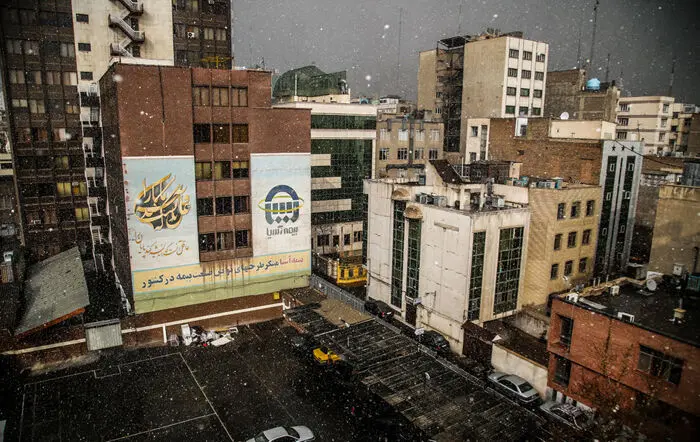 (تصاویر) اولین برف زمستانی تهران