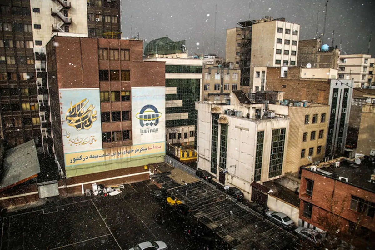 (تصاویر) اولین برف زمستانی تهران
