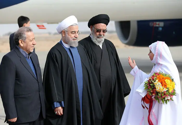 (تصاویر) استقبال از روحانی در اصفهان