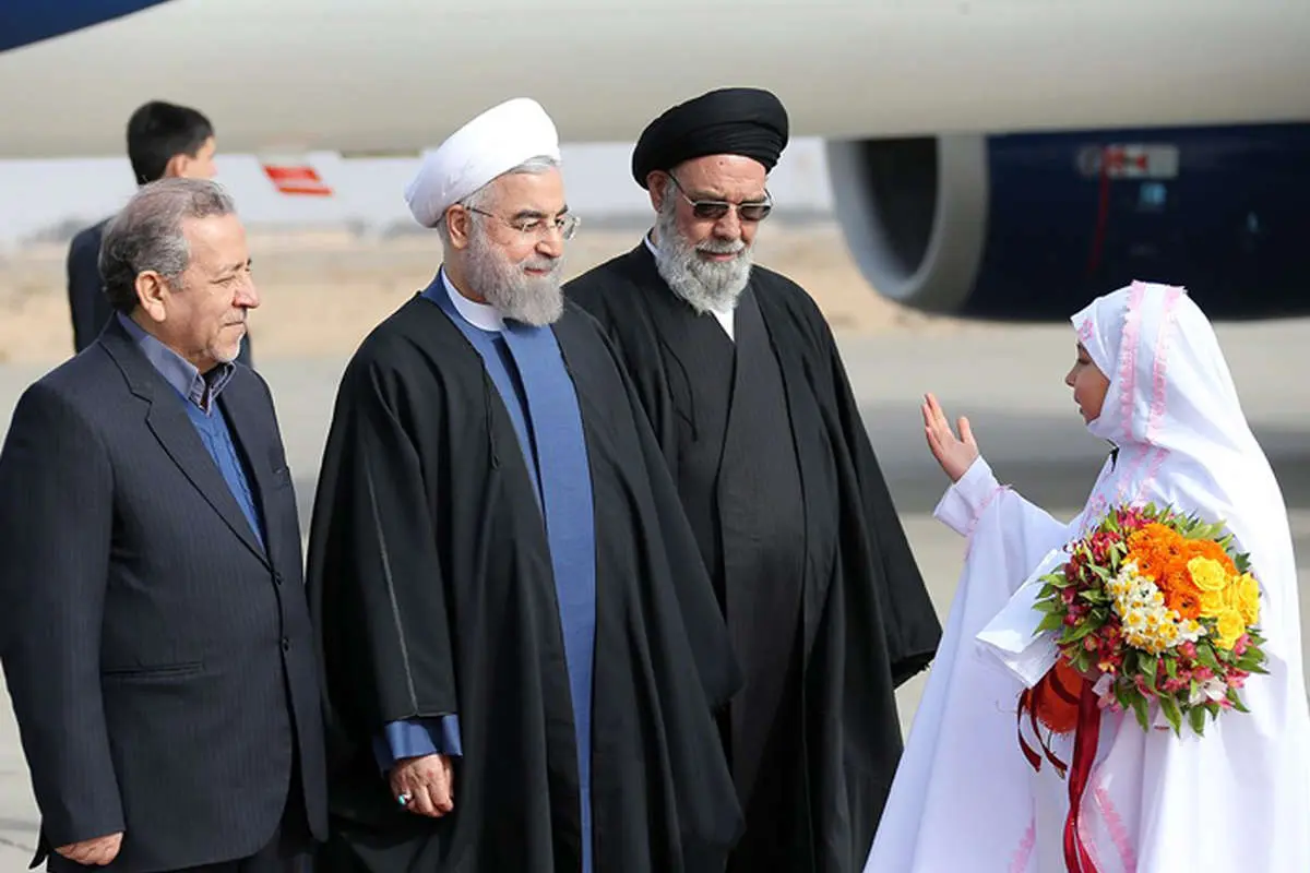 (تصاویر) استقبال از روحانی در اصفهان
